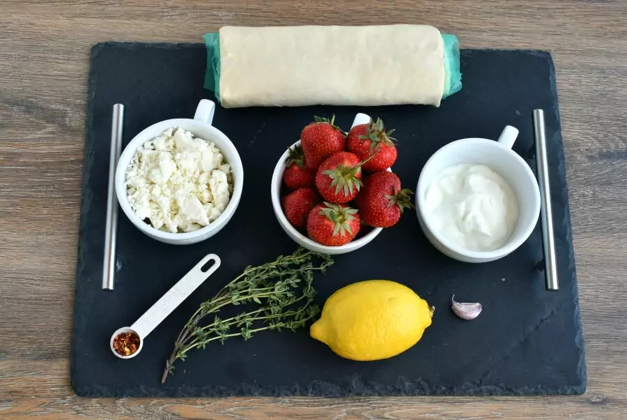 Strawberry feta thyme tart Recipe How To Make Strawberry feta thyme tart Delicious Strawberry feta thyme tart0.jpg