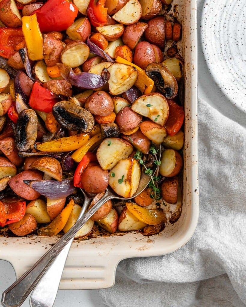 Vegan Thyme Roasted Vegetables Plant Based on a Budget 11 819x1024 1