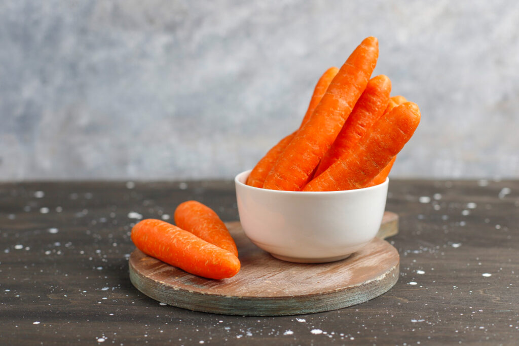 different cuts carrot bowls
